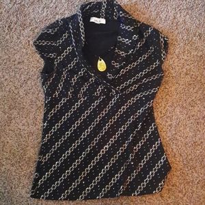 Sparkle Top with Built in Necklace